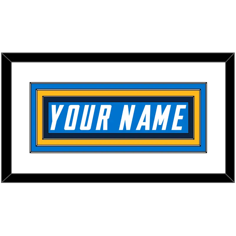 Los Angeles Nameplate - Home Powder Blue - Triple Mat 1