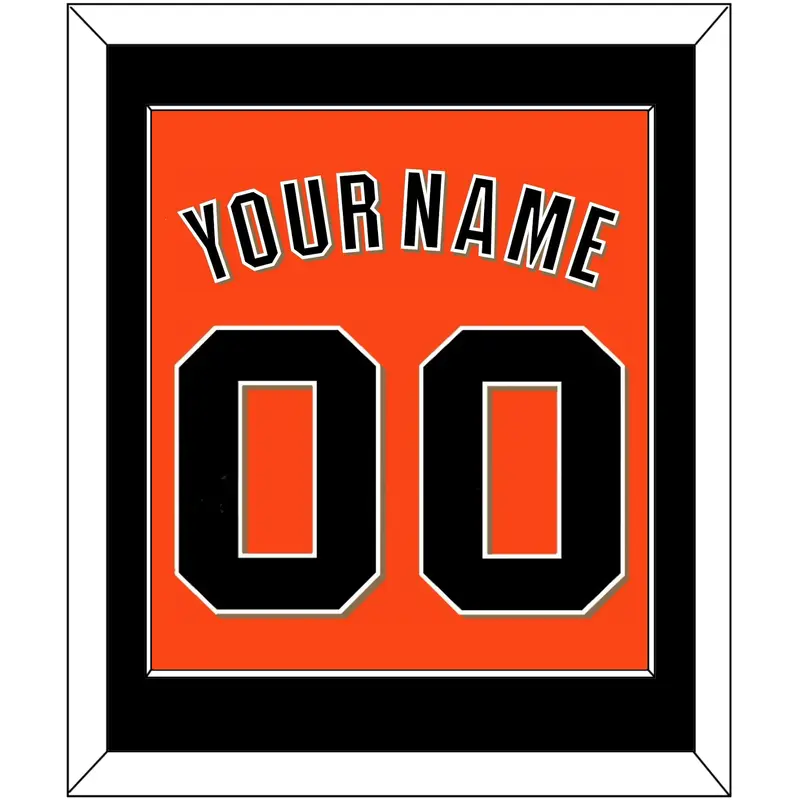 San Francisco Name & Number - Alternate Orange - Single Mat 2
