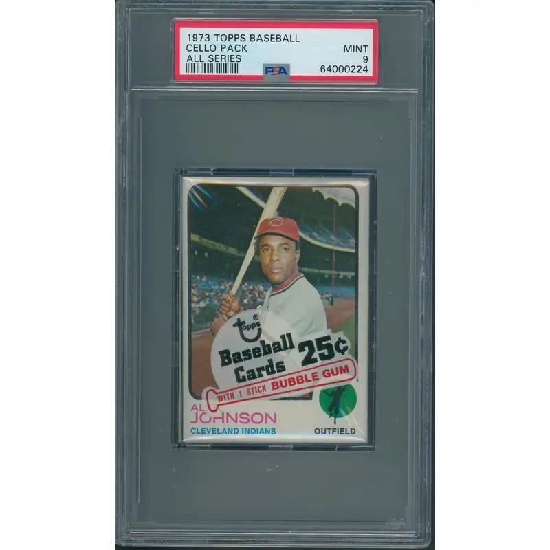 1973 Topps Baseball Unopened All Series Cello Pack PSA 9 *0224