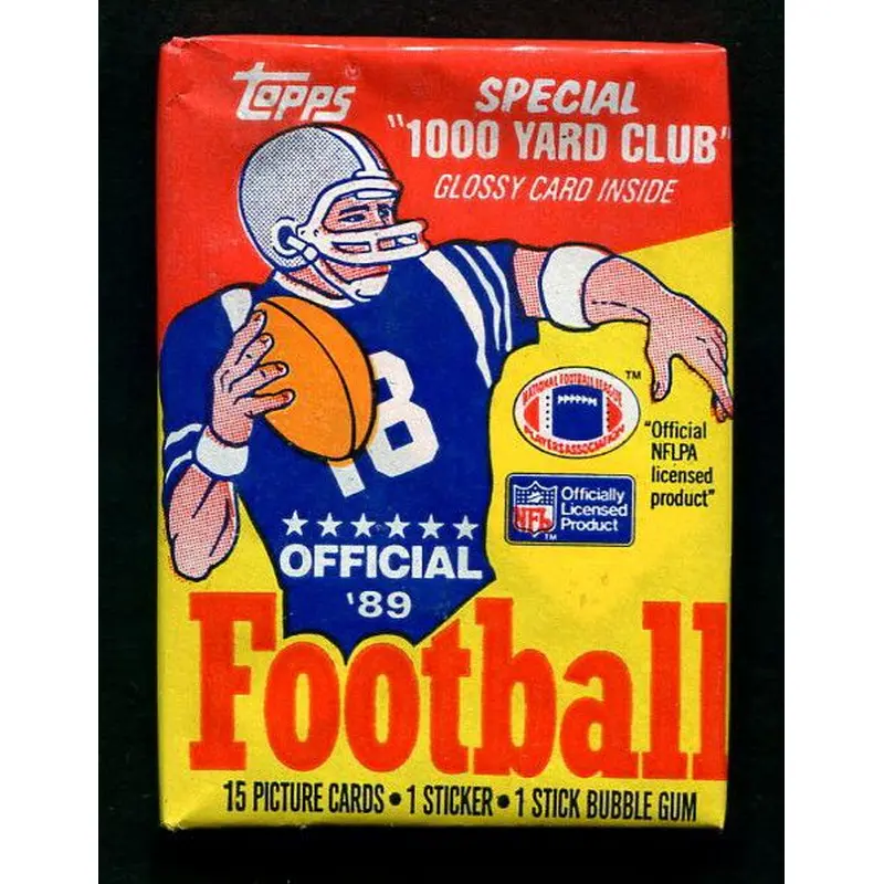 1989 Topps Football Unopened Wax Pack