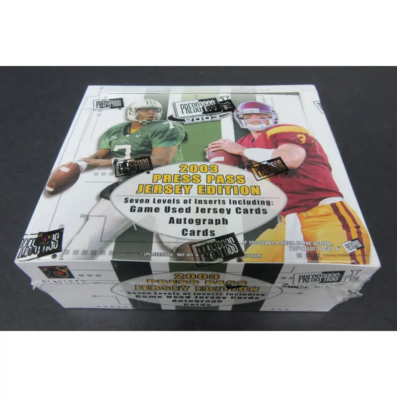 2003 Press Pass Jersey Edition Football Box (Retail)