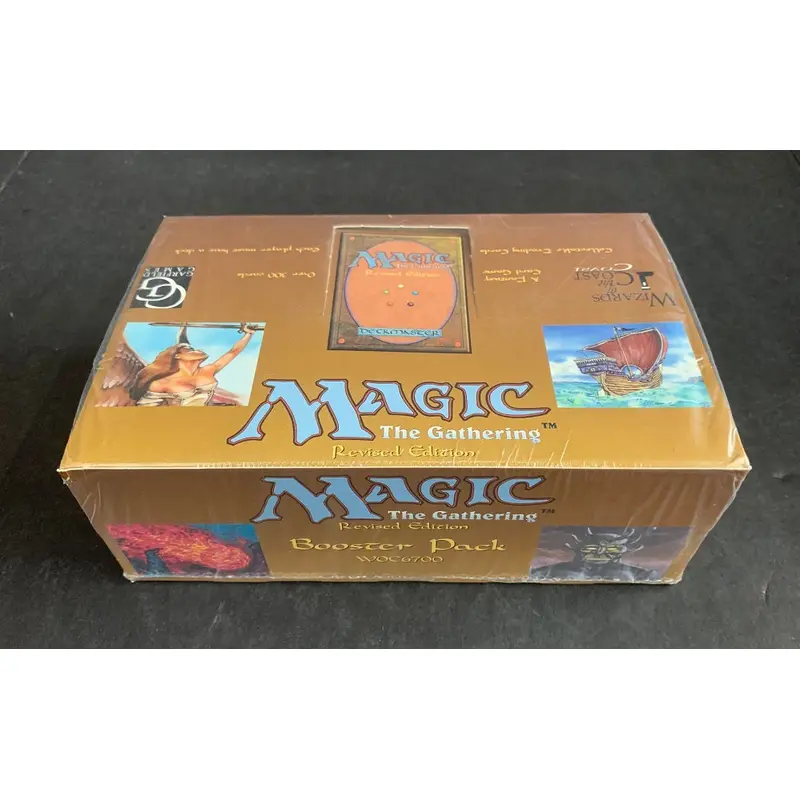 Magic The Gathering MTG Revised Edition 3rd Edition Booster Pack Box