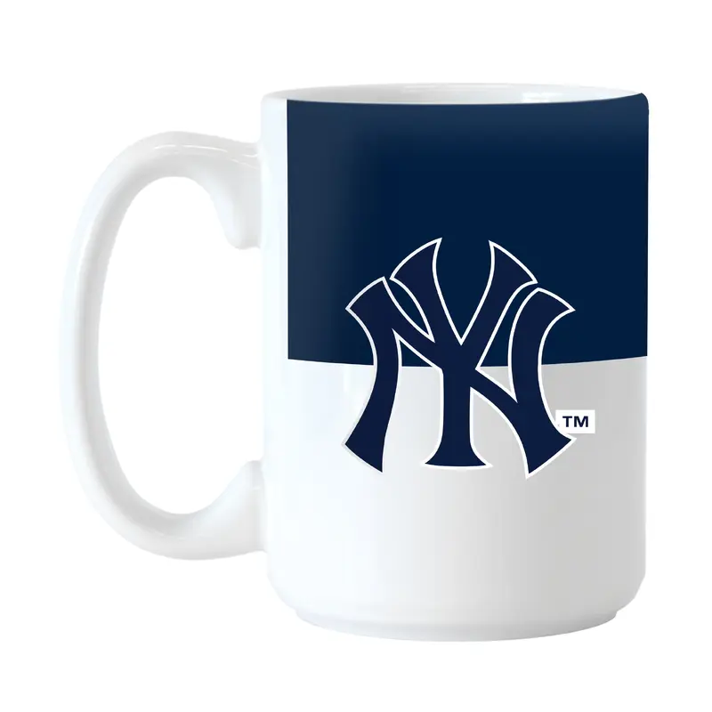 NY Yankees 15oz Colorblock Sublimated Mug