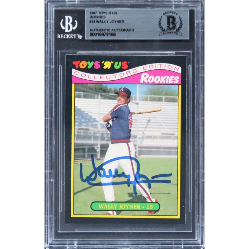 Angels Wally Joyner Authentic Signed 1987 Toys R Us Rookies #14 Card BAS Slabbed