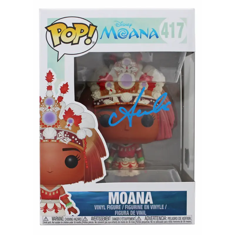 Aulii Cravalho Moana Authentic Signed #417 Funko Pop Vinyl Figure BAS