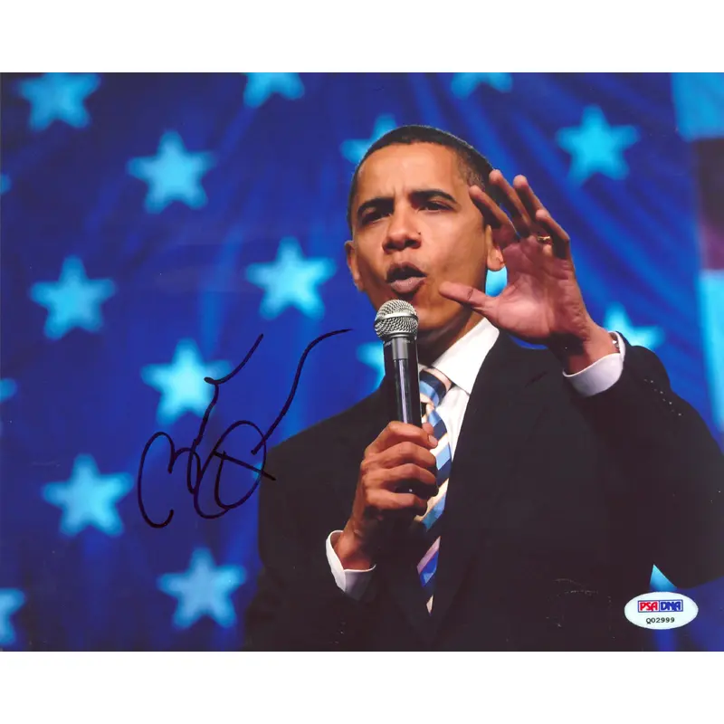 Barack Obama Authentic Signed 8x10 Horizontal Photo Autographed PSA/DNA #Q02999
