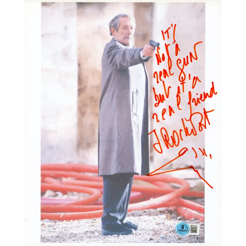 Jean Rochefort The Man On The Train "It's Not.." Signed 8.5x11 Photo BAS#BR41119
