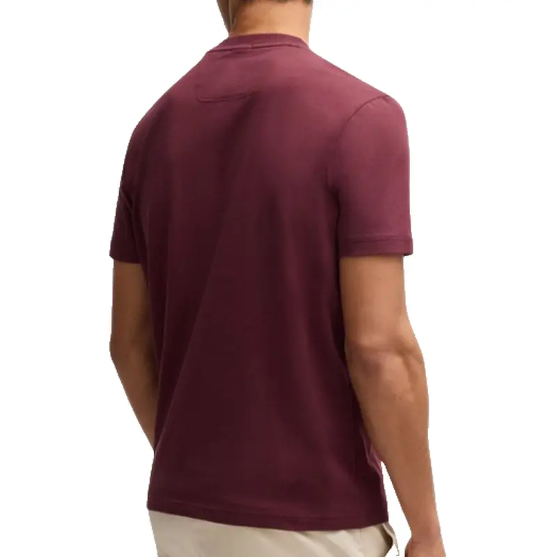 HUGO BOSS MAROON T-SHIRT MEN TEE TL LOGO 50535170614