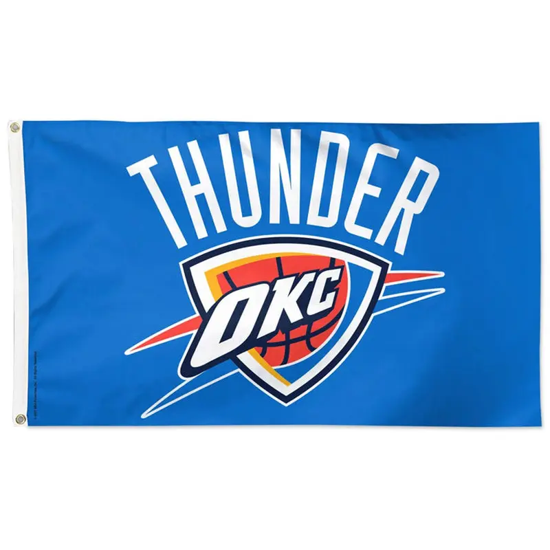 Oklahoma City Thunder Official NBA Basketball DELUXE-EDITION 3'x5' Team Flag - Wincraft