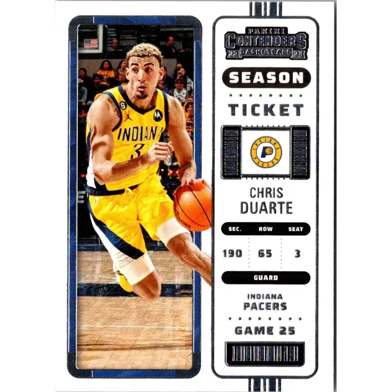2022 Panini Contenders Season Ticket Chris Duarte #48