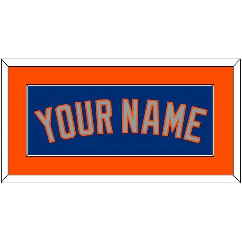 New York Name - Alternate Road Blue - Single Mat 2