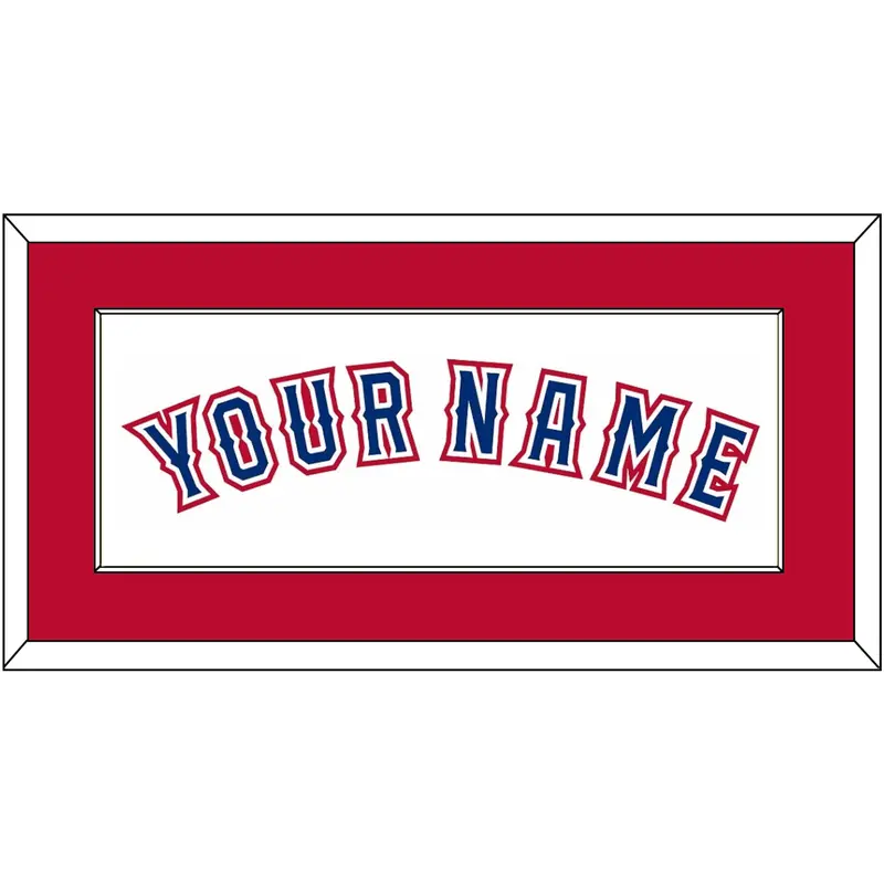 Texas Name - Home White (2016-2019) - Single Mat 2