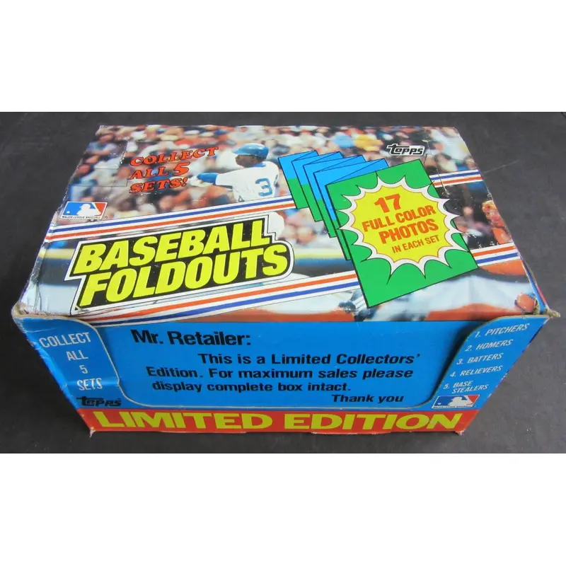 1983 Topps Baseball Foldouts Unopened Box