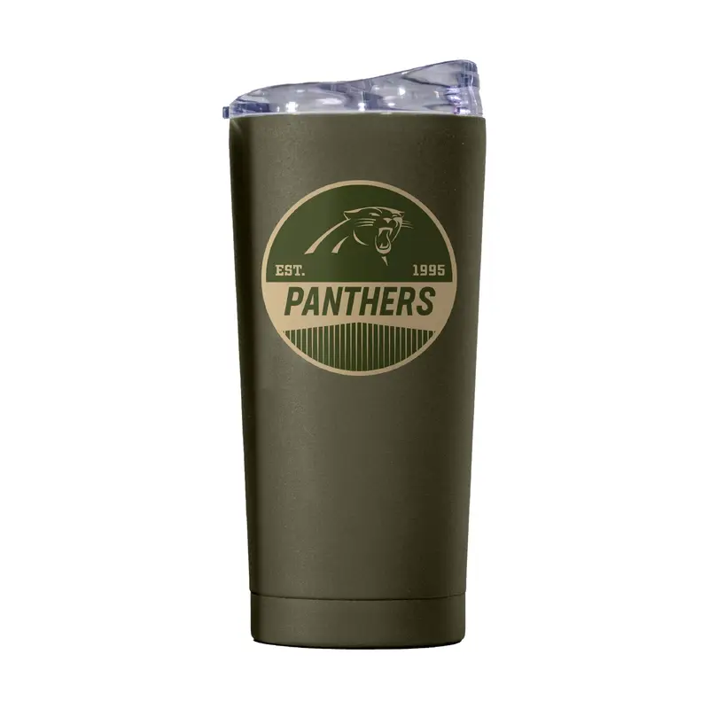 Carolina Panthers 20oz Badge Powder Coat Tumbler