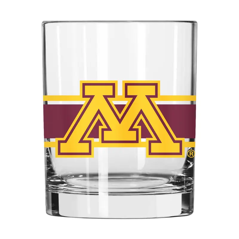 Minnesota 14oz Stripe Rocks Glass