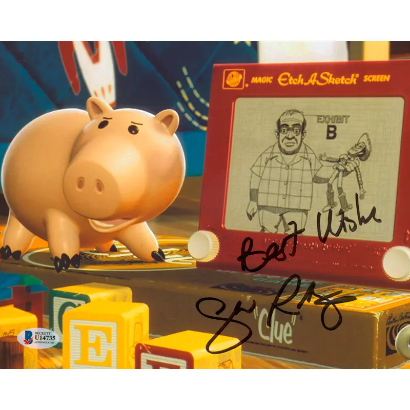 John Ratzenberger Toy Story "Best Wishes" Signed 8x10 Photo BAS #U14735
