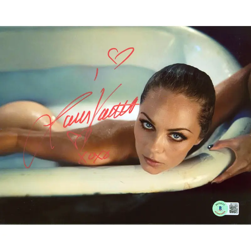 Laura Vandervoort Smallville "XOXO" Signed 8x10 Sexy Photo BAS #BC13983
