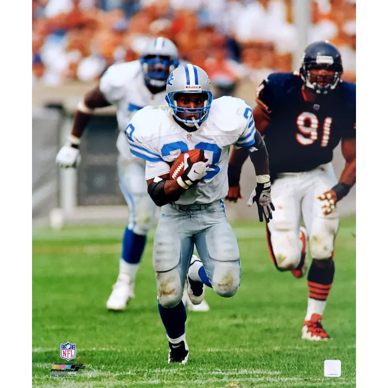 Barry Sanders "Breakaway" (c.1996) Detroit Lions Premium Poster Print - Photofile Inc.