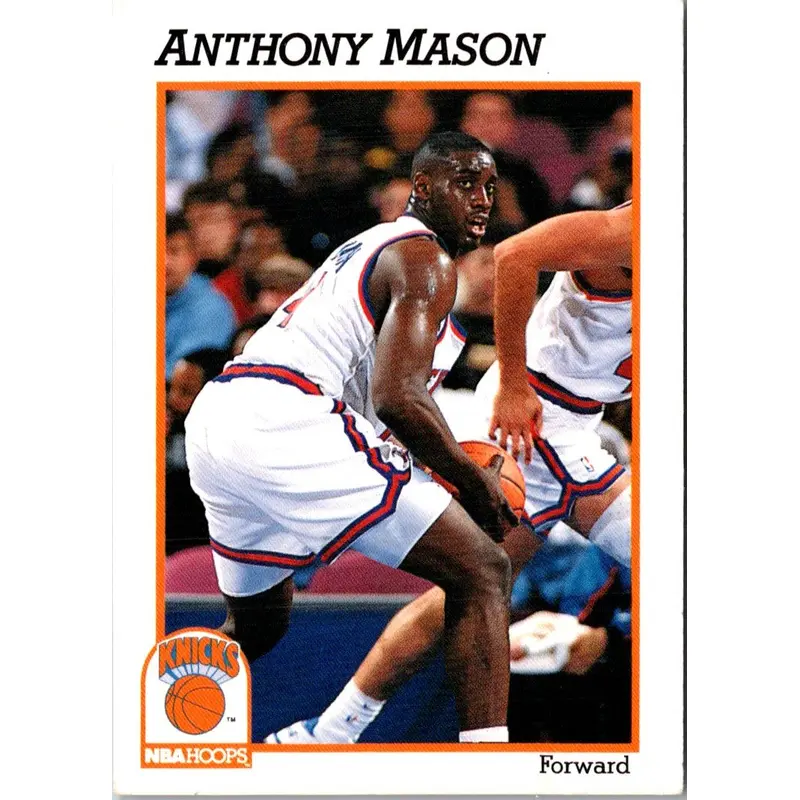 1991 Hoops Anthony Mason #404 Rookie