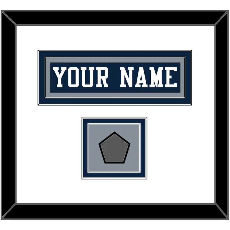Dallas Nameplate & Super Bowl Jersey Patch - Blue Jersey - Double Mat 1