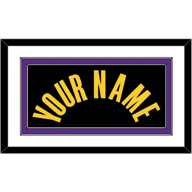 Los Angeles Name - Black Mamba (2017-2018, 2020) - Double Mat 2