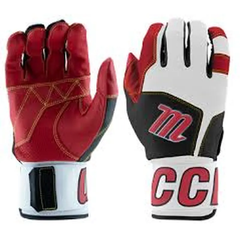 New Marucci Blacksmith Batting Gloves - Adult Size Large- Red/Black