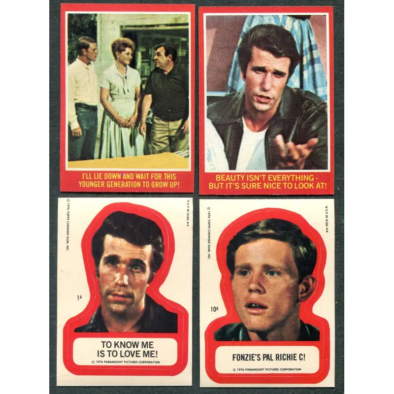 1976 Topps Happy Days Complete "A" Series Set (44/11) EX/MT NM