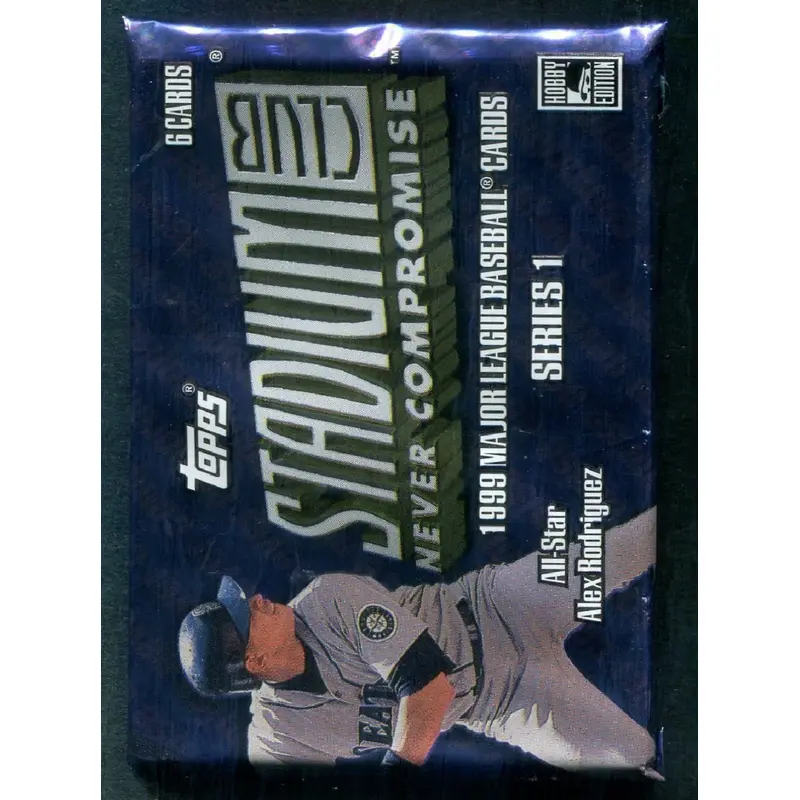 1999 Topps Stadium Club Baseball Unopened Series 1 Pack (Hobby) (6)