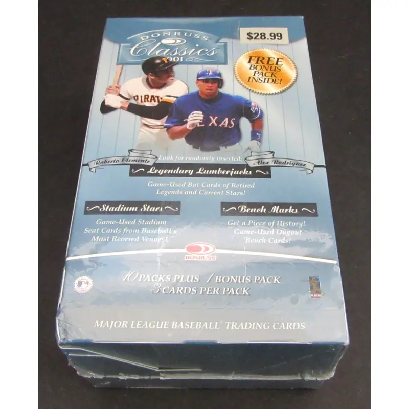 2001 Donruss Classics Baseball Blaster Box (11/3)