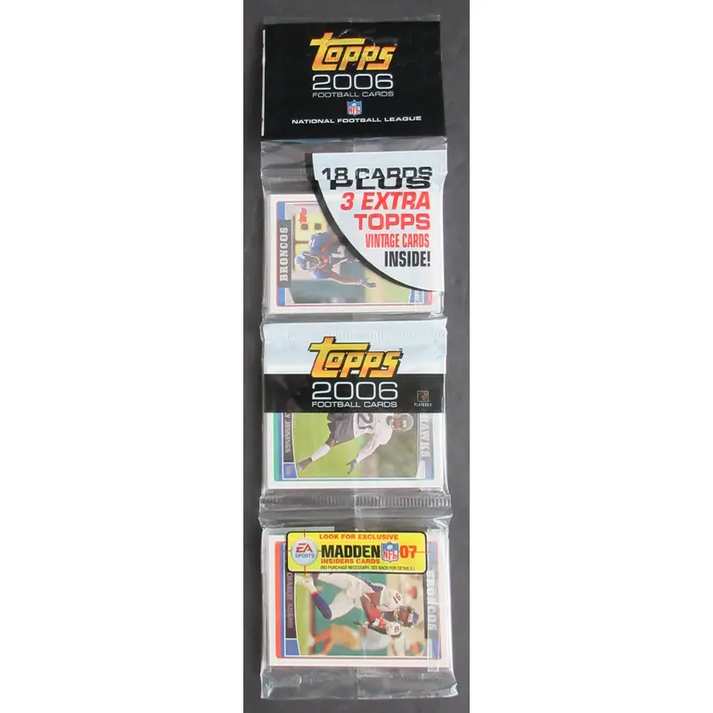 2006 Topps Football Unopened Rack Pack (18/3)