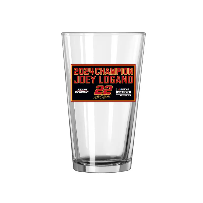 Joey Logano 2024 Nascar Cup Champions 16oz Pint Glass