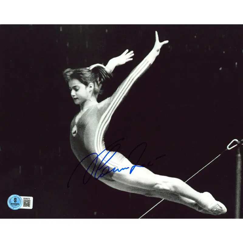 Nadia Comaneci Authentic Signed 8x10 Horizontal Photo Autographed BAS 1