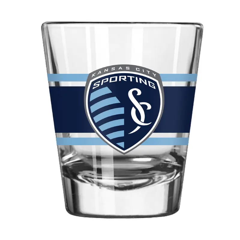 Sporting KC 2oz Stripe Shot Glass