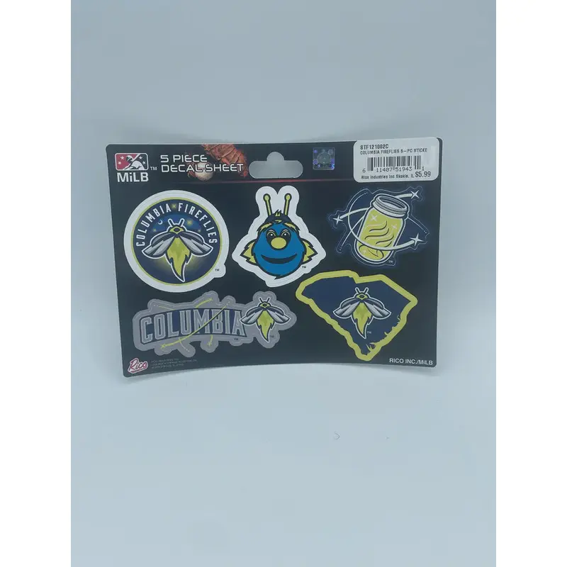 Fireflies 5 pc. Decal Sheet