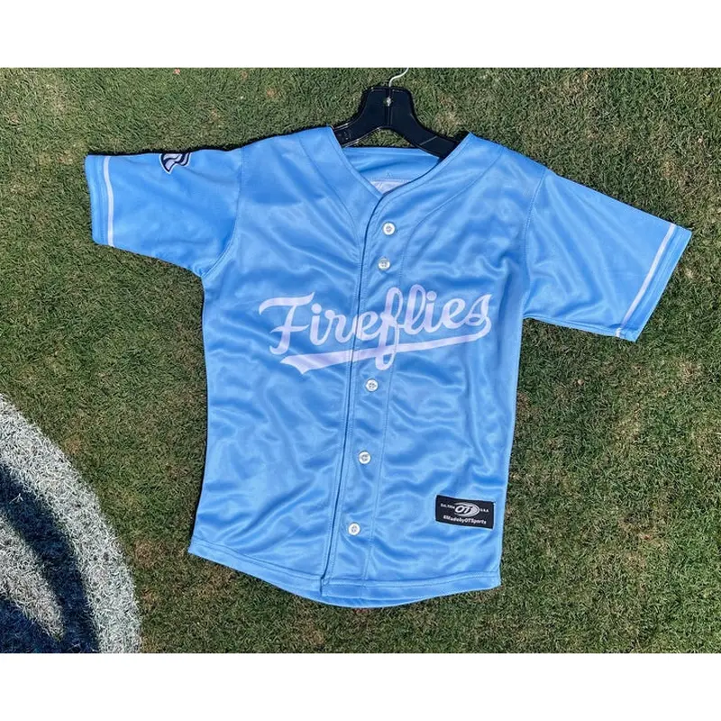 Fireflies Men's Replica  Lt. Blue Replica Jersey