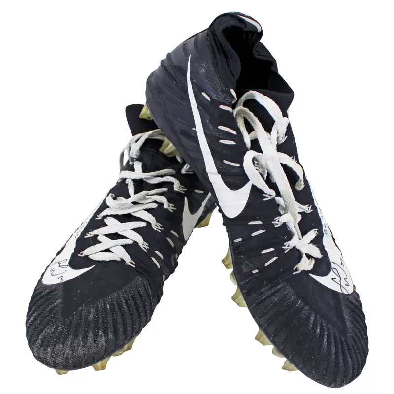 Fred Warner "GU 22" Signed 11/27/22 SF Vs NO Game Worn Nike Alpha Cleats BAS