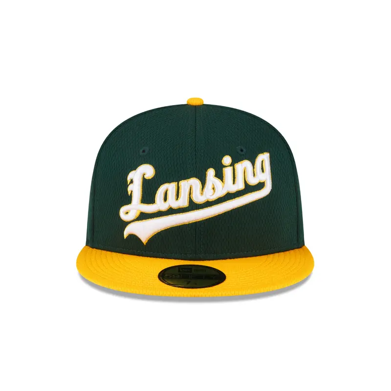 Lansing  Lugnuts New Era Official 2024 Batting Practice Fitted Cap