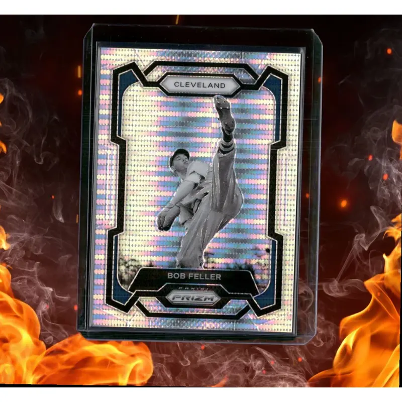 2024 Panini Prizm Bob Feller Legends Pulsar Prizm 372/499 #227