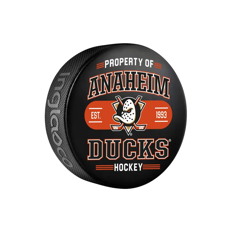 NHL Anaheim Ducks Property Of Souvenir Collector Hockey Puck