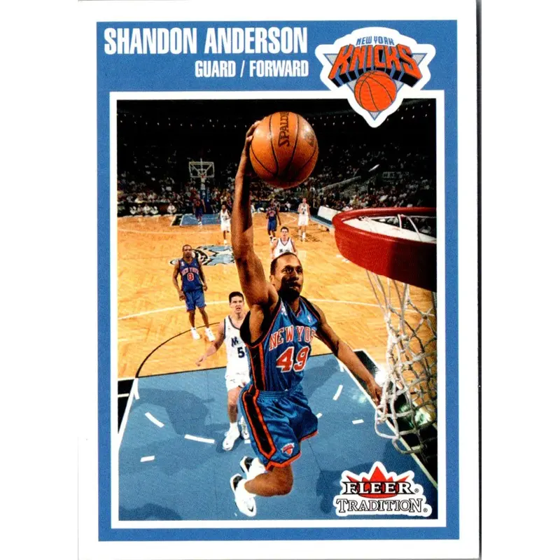 2002 Fleer Tradition Shandon Anderson #107