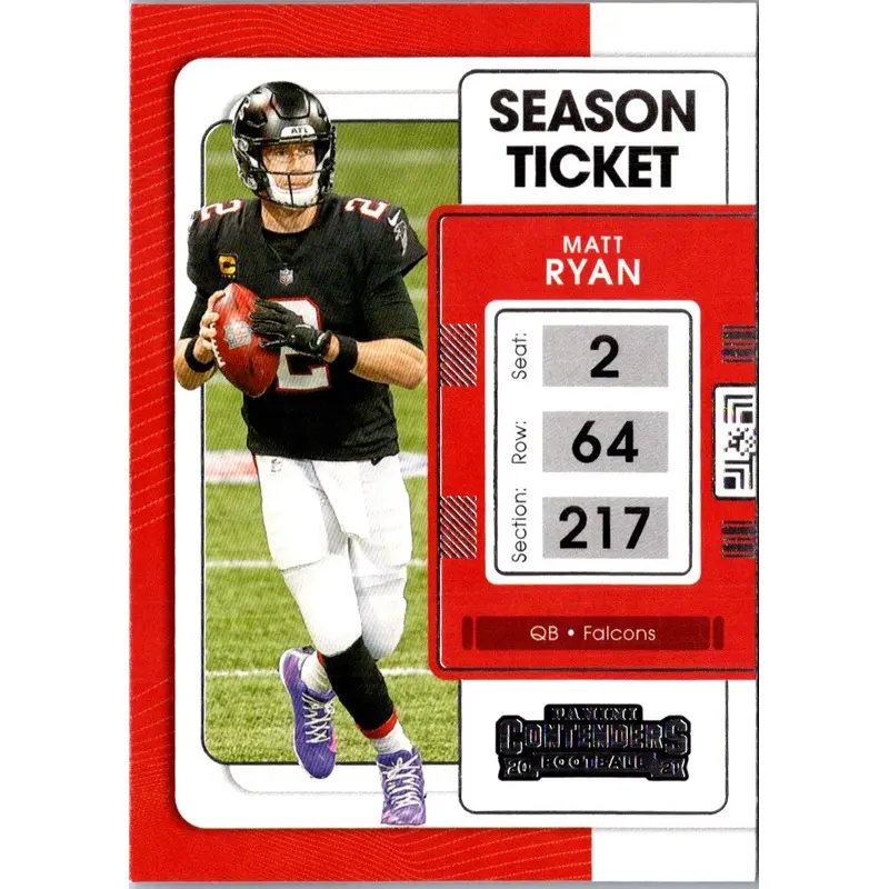 2021 Panini Contenders Draft Picks Game Ticket Red Matt Ryan #4