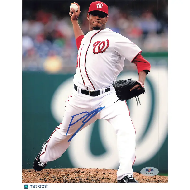 Edwin Jackson Signed 8x10 Photo PSA Washington Nationals