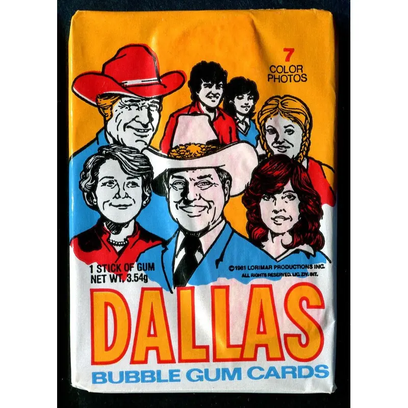 1981 Donruss Dallas Unopened Wax Pack