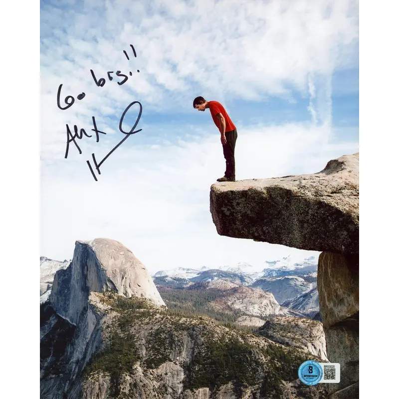 Alex Honnold "Go Big!!" Authentic Signed 8x10 Vertical Photo BAS #BR53020