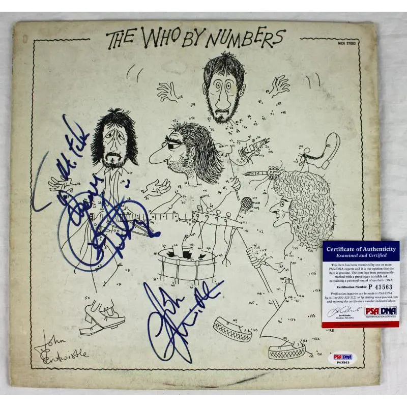 John Entwistle Roger Daltrey The Who Signed Album Cover W/ Vinyl PSA/DNA #P43563