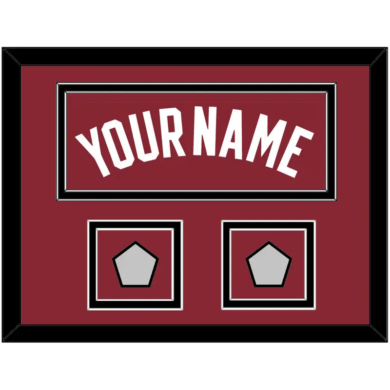 Miami Name & 2 Finals Patches - Alternate Red (2009-2017) - Double Mat 5