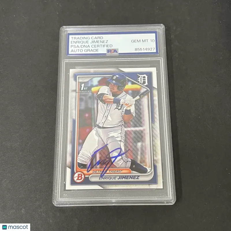 2024 1st Bowman #BP-31 Enrique Jimenez signed card PSA AUTO 10