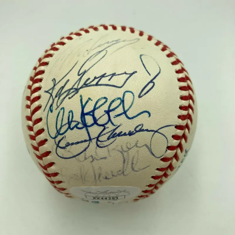 Ken Griffey Jr Kirby Puckett Mark Mcgwire 1992 All Star Game Signed Baseball JSA