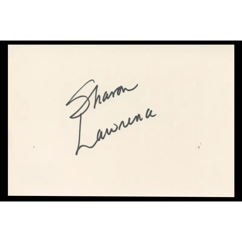 Sharon Lawrence NYPD Blue Authentic Signed 4x6 Index Card BAS #BT01200