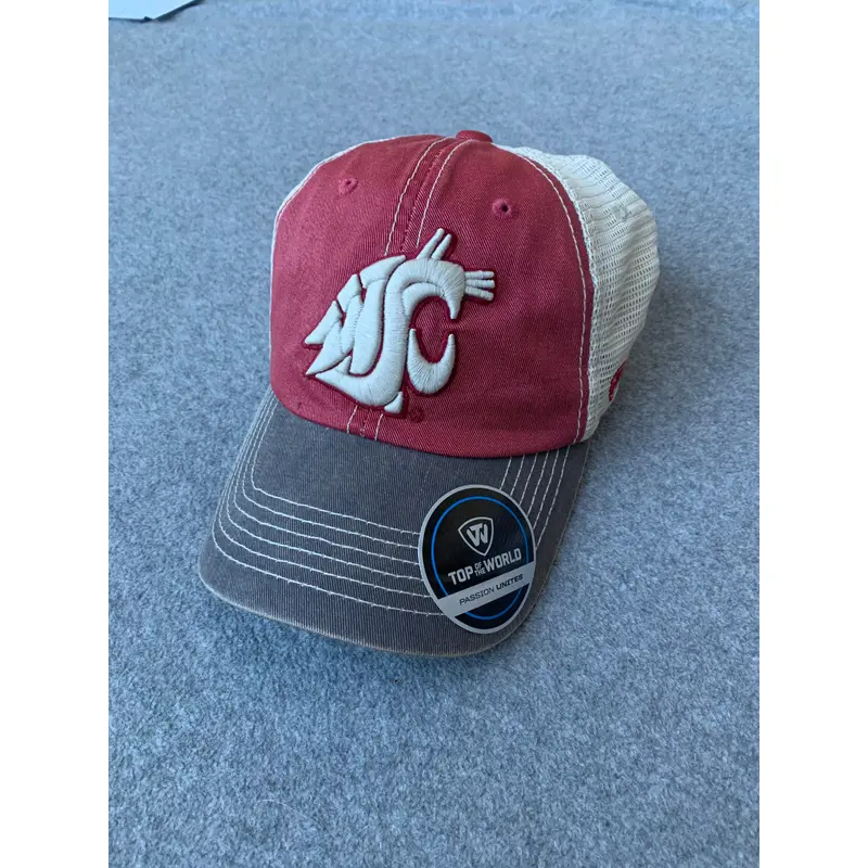 Crimson and Gray Washington State Offroad Adjustable Hat